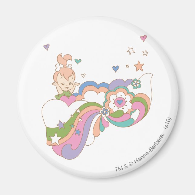 PEBBLES™ Regenbogenwolke Magnet (Vorne)