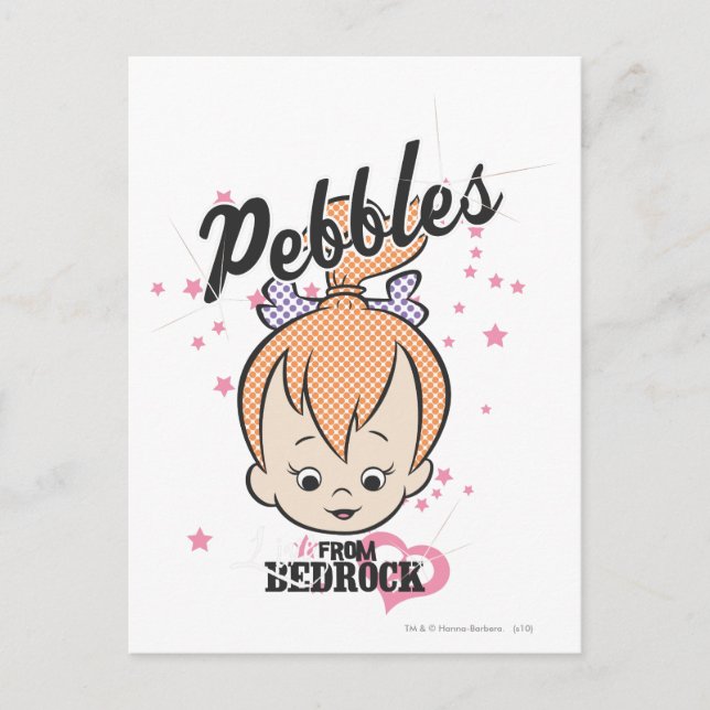 PEBBLES™ Sterne und Herzen Postkarte (Vorderseite)