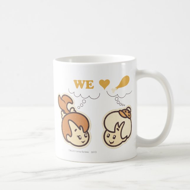 PEBBLES™ und Bam Bam Liebe Food Kaffeetasse (Rechts)
