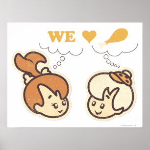PEBBLES™ und Bam Bam Liebe Food Poster