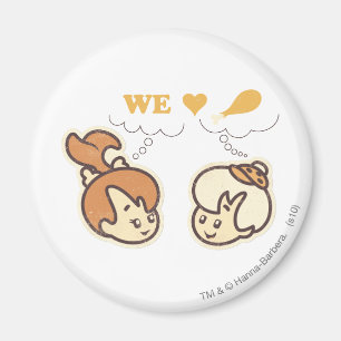 PEBBLES™ und Bam-Bam-Liebe-Nahrung Magnet