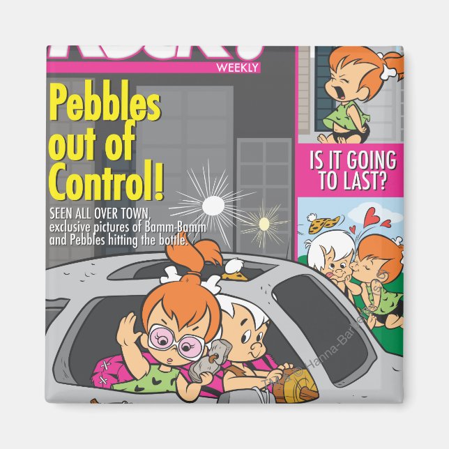 PEBBLES™ und Bam Bam Out of Kontrolle Magnet (Vorne)