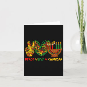 Pecae Liebe Kwanzaa Kinara Grundsätze Kerzen Pan A Karte