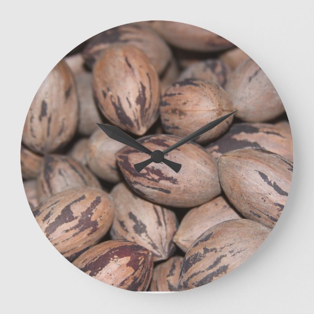 Pecan Clock Große Wanduhr (Vorderseite)