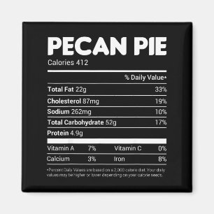 Pecan E Nährwertangaben Tee Familie passend zu Wei Magnet