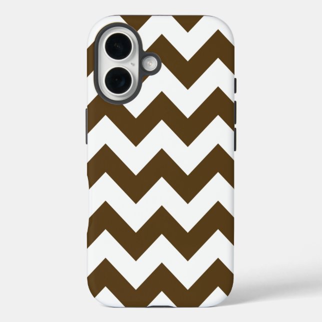 Pecan Neutral Chevrons Case-Mate iPhone Hülle (Rückseite)
