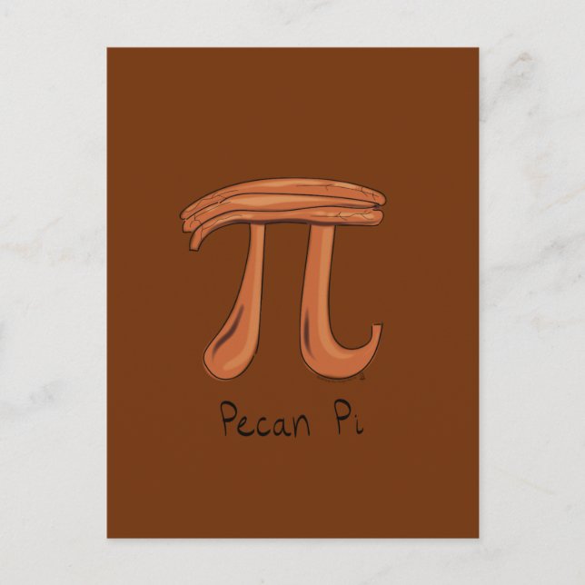 Pecan Pi Niedlich Mah Pi Tag Postkarte (Vorderseite)