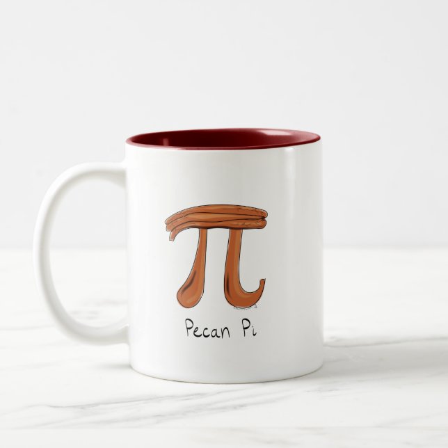 Pecan Pi Niedlich Mathe Pi Day Coffee Tasse (Links)