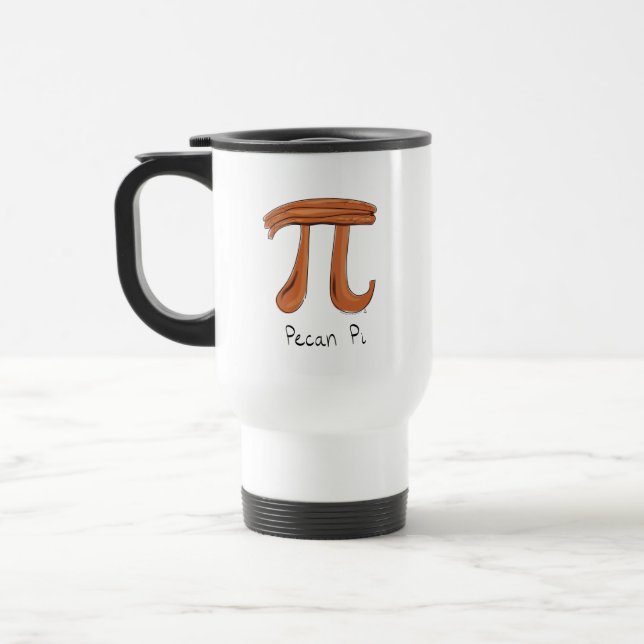 Pecan Pi Niedlich Mathe Pi Day Coffee Travel Mug Reisebecher (Links)