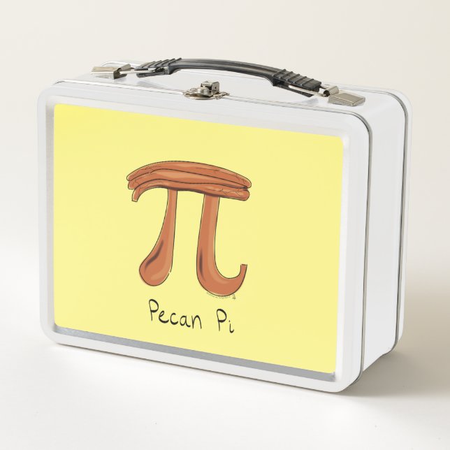 Pecan Pi Symbol Math Lehrer Metall Brotdose (Vorderseite)