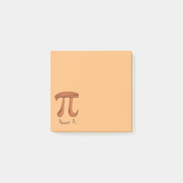 Pecan Pi Symbol Math Lehrer Niedliche Kinder Post-it Klebezettel (Vorderseite)
