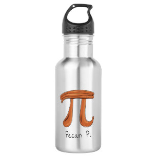 Pecan Pi Symbol Niedlich Mathe Lehrer Geschenk Edelstahlflasche