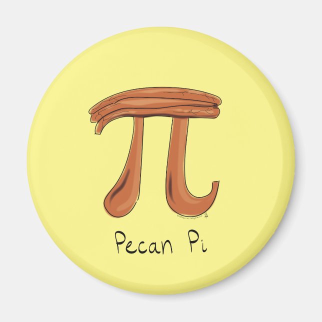 Pecan Pi Symbol Niedlich Mathe Lehrer Geschenk Magnet (Vorne)