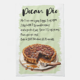 Pecan Pie Backrezeptur Geschirrtuch