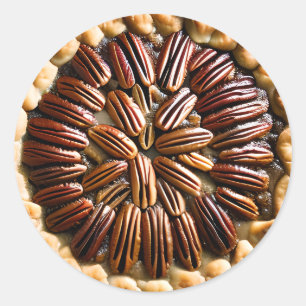 Pecan Pie Food Runder Aufkleber