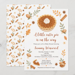 Pecan Pie Herbst-Baby-Party Einladung