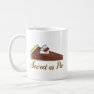 Pecan Pie Tart Southern Food Dessert Sweet as Pie Kaffeetasse
