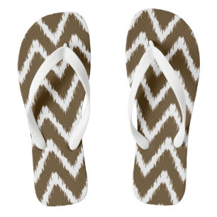 Pecan Southern Hütte Chevrons Flip Flops