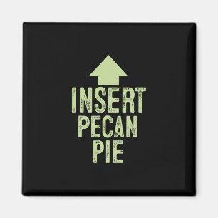 Pecannusskuchen einfügen Lustiger Erntedank-Tag Ze Magnet