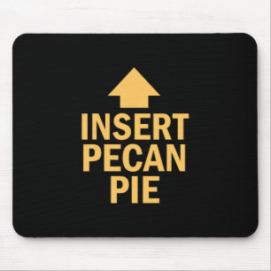 Pecannusskuchen einfügen Lustiger Erntedank-Tag Ze Mousepad
