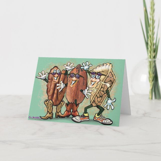 Pecans Card Karte (Vorderseite)