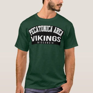 Pecatonica Gebiet Hoch Schule Wikinger T-Shirt