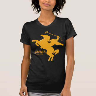 Pechschwarzes Polo-Team zierliche T T-Shirt
