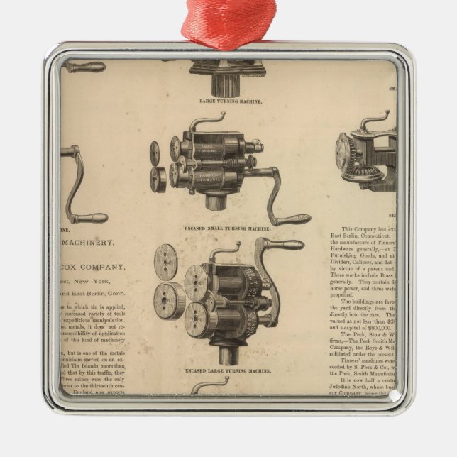 Peck, Laderaum und Wilcox Company Ornament Aus Metall (Vorne)