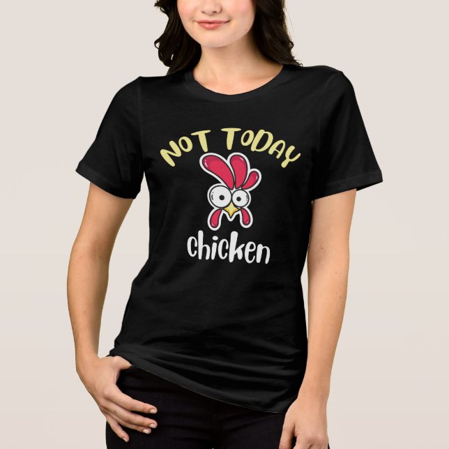 Pecker Chicken Lover Bauer Crazy noch nicht Tri-Blend Shirt (Vorderseite)