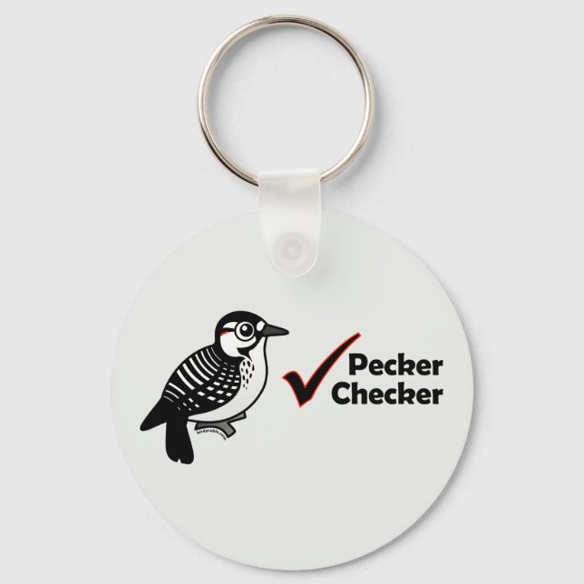 Pecker Schachbrett Schlüsselanhänger (Vorderseite)