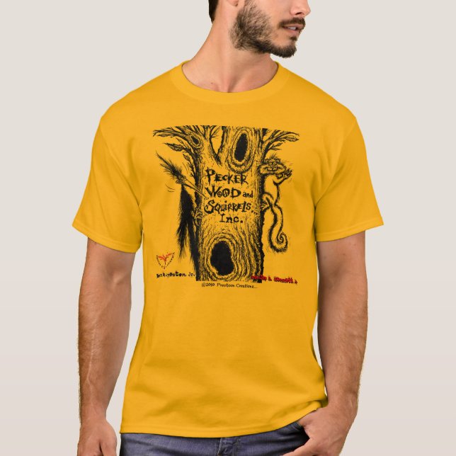 Peckerholz u. -Squirrels, Inc. T-Shirt (Vorderseite)