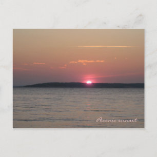 Peconic Sunset Postcard Postkarte