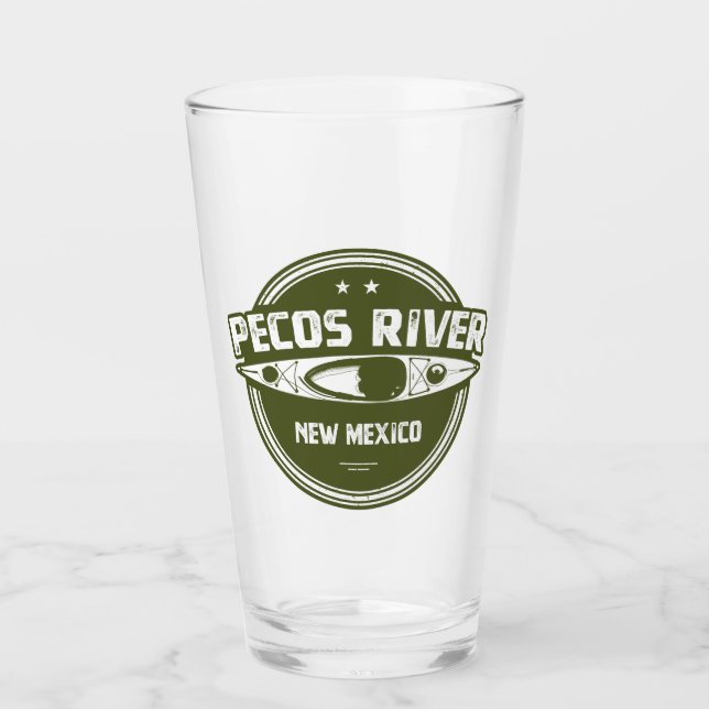 Pecos Fluss New Mexico Kajaking Glas (Vorderseite)