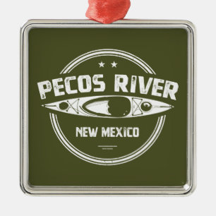 Pecos Fluss New Mexico Kajaking Ornament Aus Metall