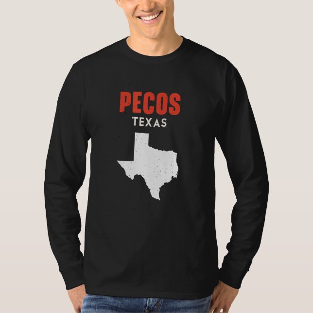 Pecos Texas USA State America Travel Texas T-Shirt (Vorderseite)