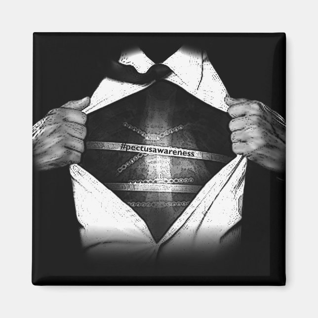 PectusAwareness Kühlschrank Magnet (Vorne)