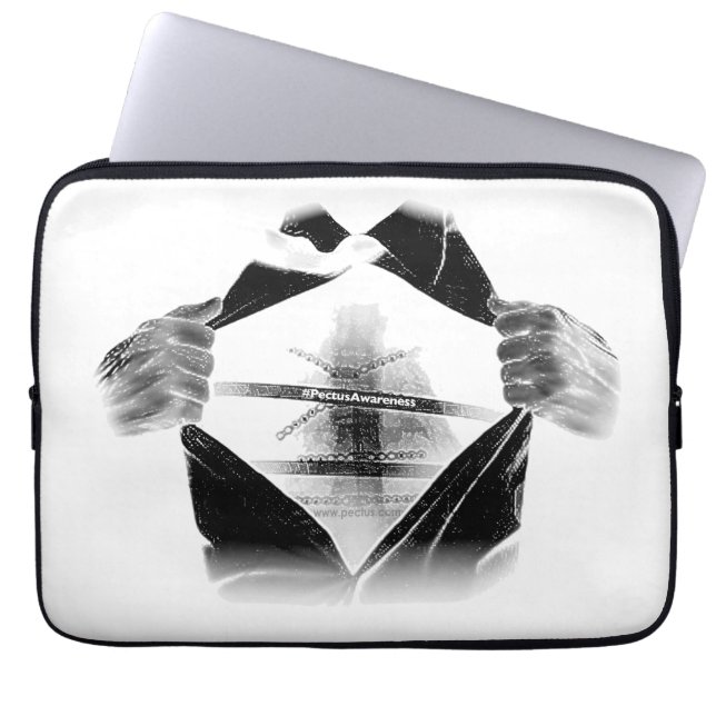 PectusAwareness Neopren-Laptop-Hülse Laptopschutzhülle (Vorderseite)