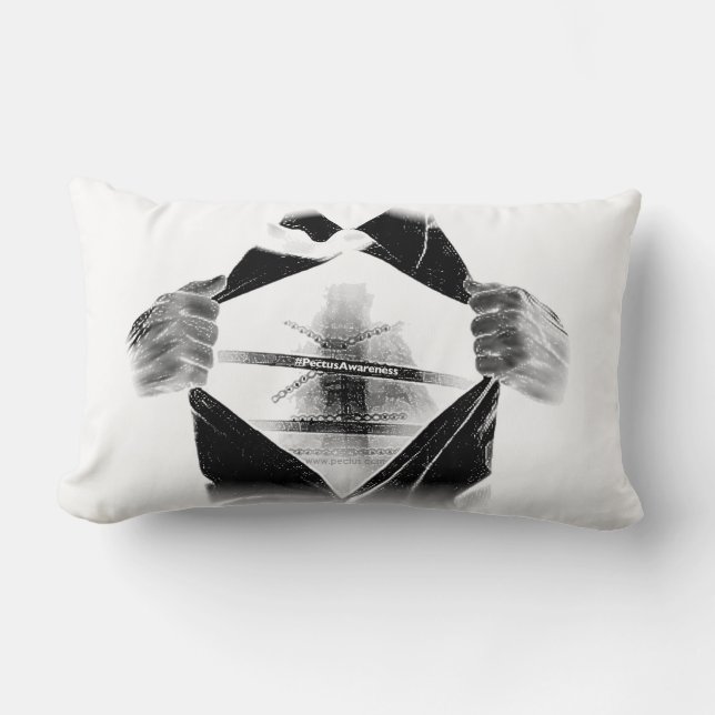 PectusAwareness Wurfs-Kissen Lendenkissen (Vorderseite)