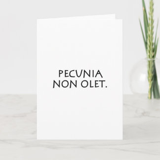 Pecunia non olet karte