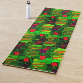 Pedaços coloridos, círculos e formas arredondadas. yogamatte