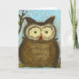 PedagogyGreetings: EuleWinterberry Karte