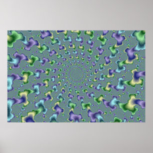 Pedal Columns - Fraktal Poster