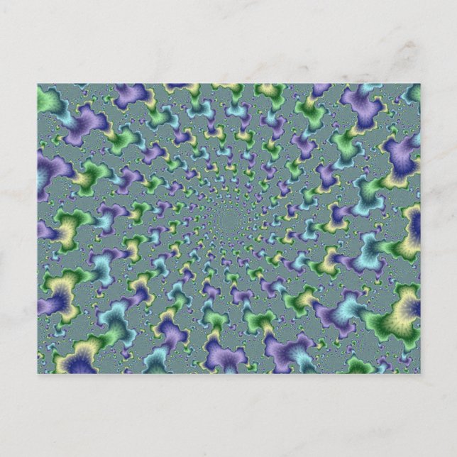 Pedal Columns - Fraktal Postkarte (Vorderseite)