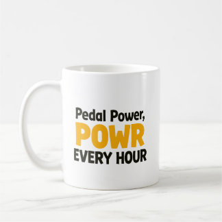 Pedal Power "POWR" Jede Stunde Kaffeetasse