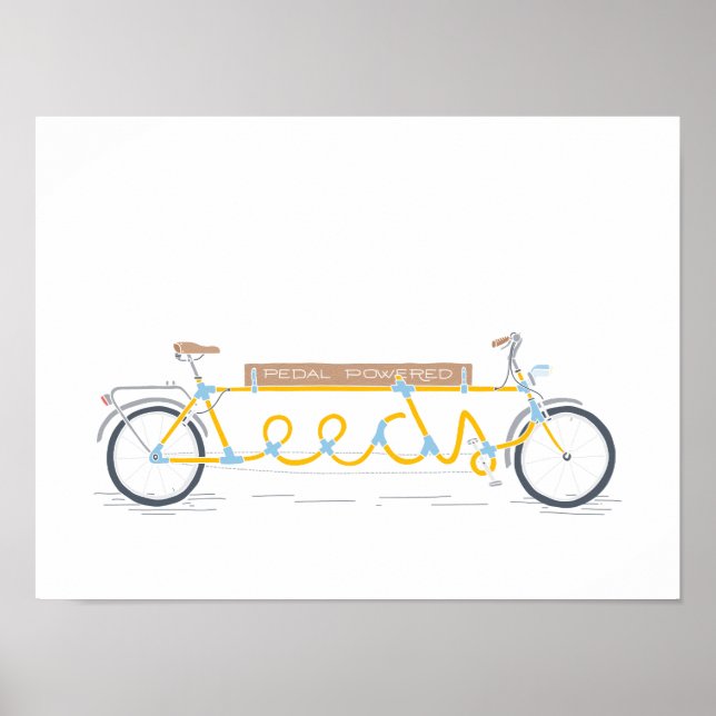 Pedal powered Leeds Poster (Vorne)