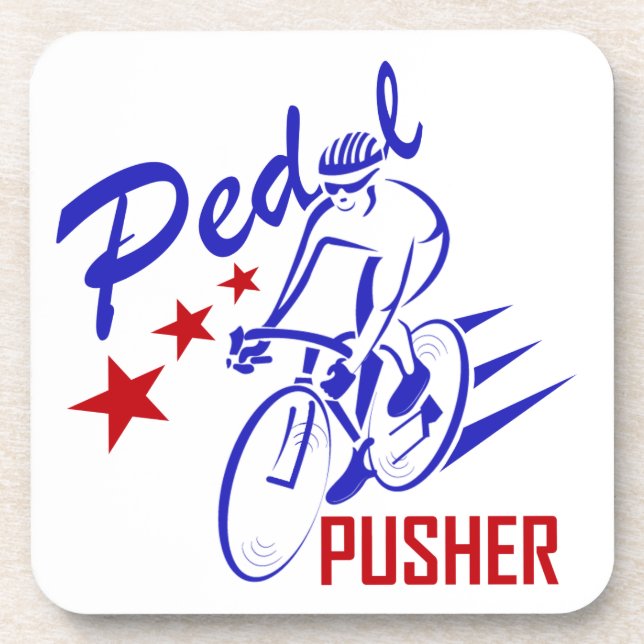 Pedal Pusher Getränkeuntersetzer (Vorderseite)