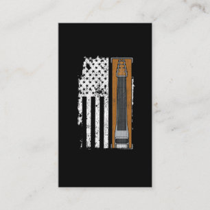 Pedal Steel American Flag US Musiker Visitenkarte