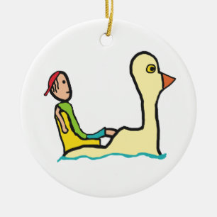 Pedalo Keramik Ornament