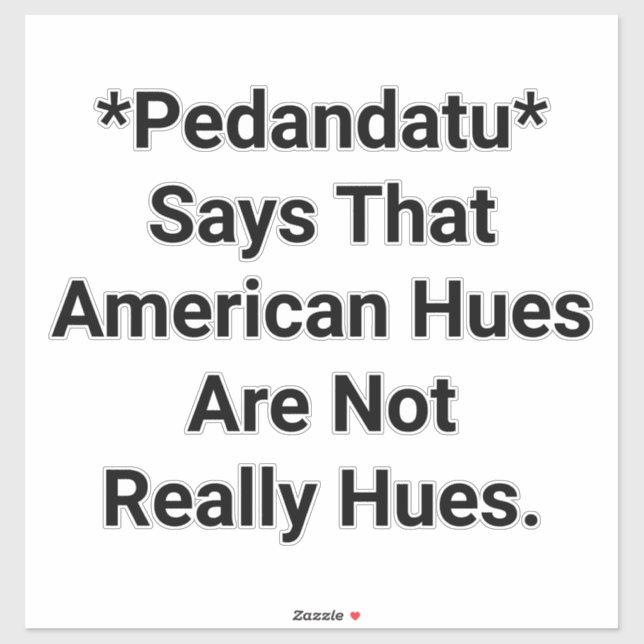 Pedandatu is a Doosh Hankamer Artjunkhaus Comic  Aufkleber (Blatt)