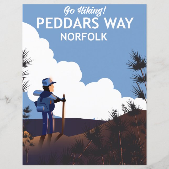Peddars Way Norfolk Wanderposter (Vorderseite)